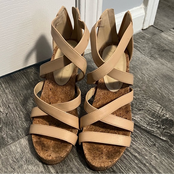 Jessica Simpson Shoes - Nude Jessica Simpson Wedges